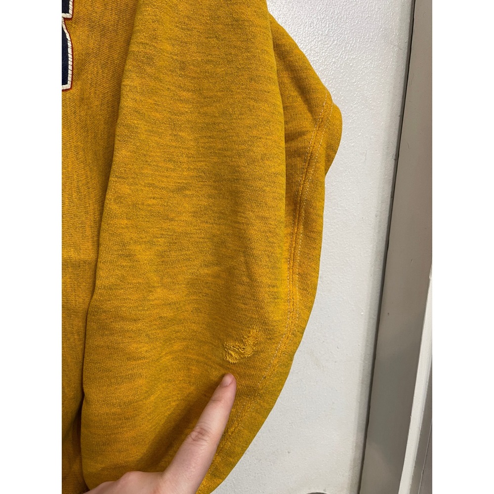 Vintage 90s Jansport AIB American Institute of Business Sweatshirt Yellow M - Picture 5 of 7